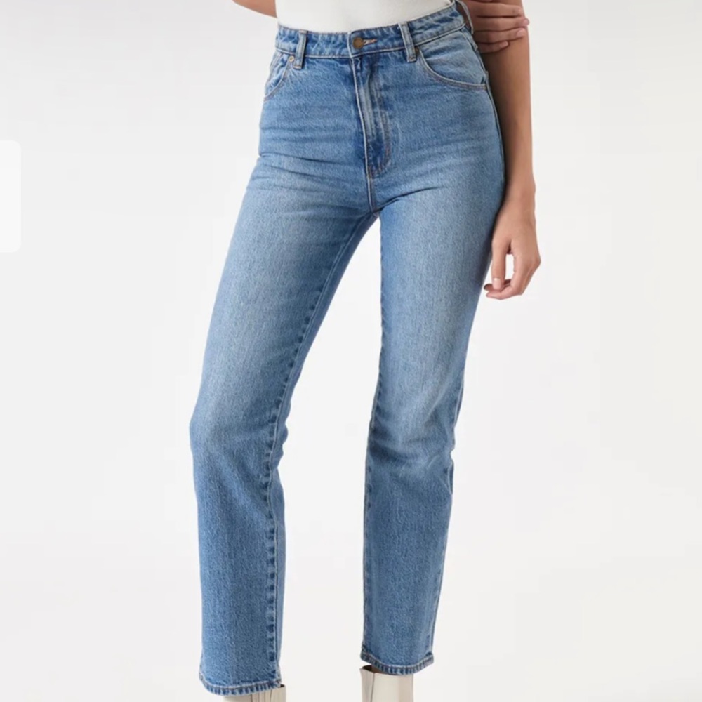 Rolla’s original straight jeans in brad blue